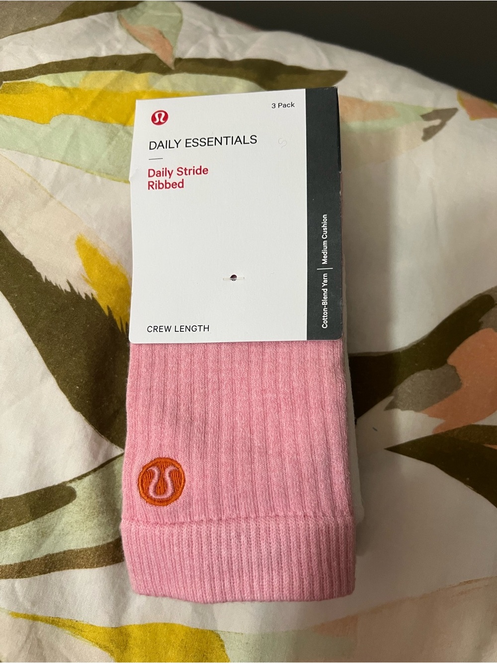lululemon Daily Essentials Ribbed Crew Socks - 3 Pack